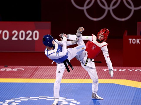 Cao thủ taekwondo dự Olympic Tokyo bị đánh rách mặt phải nhập viện phẫu thuật - Ảnh 2. Cao thủ taekwondo dự Olympic Tokyo bị đánh rách mặt phải nhập viện phẫu thuật - Ảnh 2.