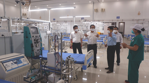 Trung tâm hồi sức tích cực người bệnh COVID-19 tại Long An đi vào hoạt động - Ảnh 1. Trung tâm hồi sức tích cực người bệnh COVID-19 tại Long An đi vào hoạt động - Ảnh 1.