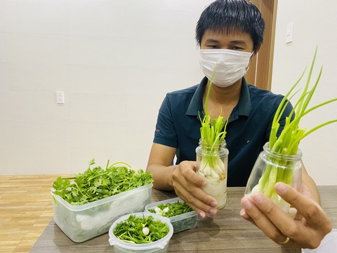 Trữ đông rau, làm giá đỗ, trồng hành thủy canh… cho 7 ngày ai ở đâu ở đó - Ảnh 1. Trữ đông rau, làm giá đỗ, trồng hành thủy canh… cho 7 ngày ai ở đâu ở đó - Ảnh 1.