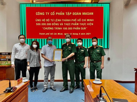 Masan tích cực chung tay cùng lực lượng tuyến đầu chống đại dịch - Ảnh 1. Masan tích cực chung tay cùng lực lượng tuyến đầu chống đại dịch - Ảnh 1.