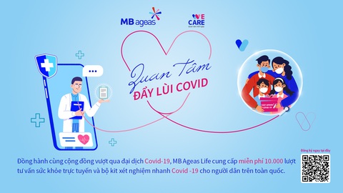 MB Ageas Life tặng 10.000 gói tư vấn sức khỏe và bộ kit xét nghiệm COVID-19 - Ảnh 1. MB Ageas Life tặng 10.000 gói tư vấn sức khỏe và bộ kit xét nghiệm COVID-19 - Ảnh 1.