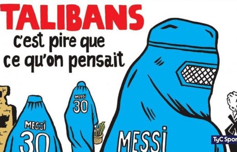 Báo chí Pháp bị chỉ trích vì so sánh giữa Messi với... Taliban - Ảnh 1. Báo chí Pháp bị chỉ trích vì so sánh giữa Messi với... Taliban - Ảnh 1.