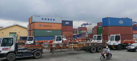 Hàng hóa đang tồn ở cảng Cát Lái lên tới gần 107.000 TEU - Ảnh 1. Hàng hóa đang tồn ở cảng Cát Lái lên tới gần 107.000 TEU - Ảnh 1.