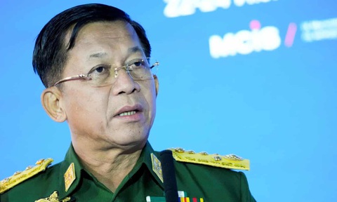 Thống tướng Min Aung Hlaing tuyên bố là thủ tướng Myanmar - Ảnh 1. Thống tướng Min Aung Hlaing tuyên bố là thủ tướng Myanmar - Ảnh 1.