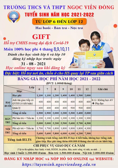 Trường THCS và THPT Ngọc Viễn Đông: Cùng xã hội sẵn sàng đối phó với đại dịch - Ảnh 1. Trường THCS và THPT Ngọc Viễn Đông: Cùng xã hội sẵn sàng đối phó với đại dịch - Ảnh 1.