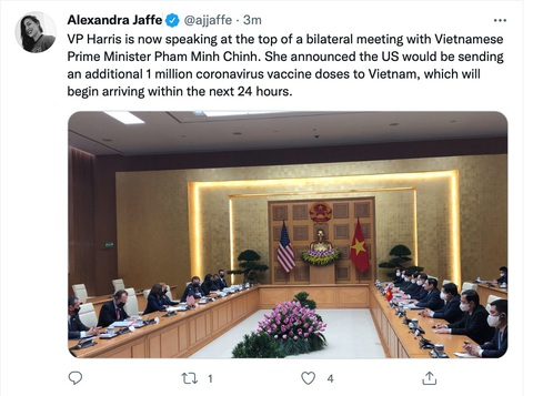 Truyền thông Mỹ: 1 triệu liều vắc xin Pfizer Mỹ tặng cho Việt Nam sẽ đến trong 24 giờ - Ảnh 3. Truyền thông Mỹ: 1 triệu liều vắc xin Pfizer Mỹ tặng cho Việt Nam sẽ đến trong 24 giờ - Ảnh 3.