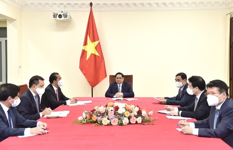 Thủ tướng Phạm Minh Chính đề nghị Bỉ ưu tiên viện trợ, nhượng vắc xin cho Việt Nam - Ảnh 1. Thủ tướng Phạm Minh Chính đề nghị Bỉ ưu tiên viện trợ, nhượng vắc xin cho Việt Nam - Ảnh 1.