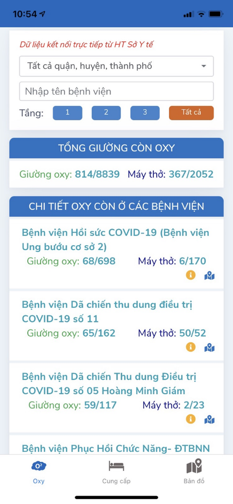 Ra mắt ứng dụng tìm giường oxy cho bệnh nhân COVID-19 - Ảnh 3. Ra mắt ứng dụng tìm giường oxy cho bệnh nhân COVID-19 - Ảnh 3.