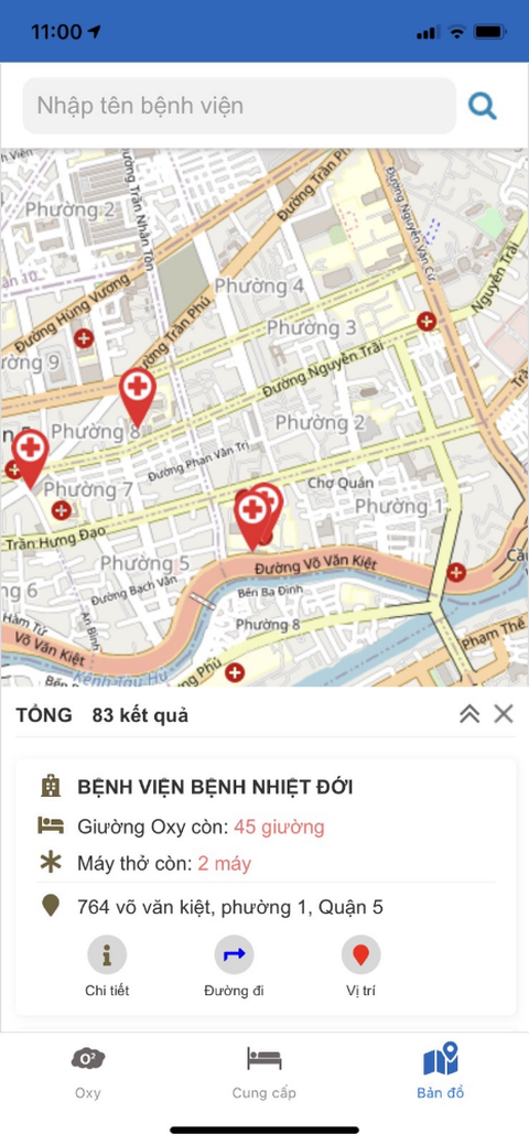 Ra mắt ứng dụng tìm giường oxy cho bệnh nhân COVID-19 - Ảnh 6. Ra mắt ứng dụng tìm giường oxy cho bệnh nhân COVID-19 - Ảnh 6.