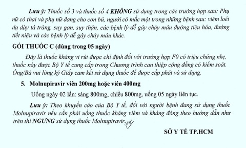 F0 nào được sử dụng thuốc kháng virus Molnupiravir? - Ảnh 4. F0 nào được sử dụng thuốc kháng virus Molnupiravir? - Ảnh 4.
