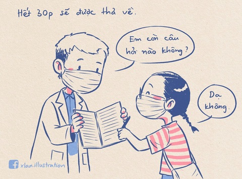 Nhật ký đi tiêm vắc xin của tác giả bộ tranh ‘em bé cách ly’ lại gây sốt - Ảnh 14. Nhật ký đi tiêm vắc xin của tác giả bộ tranh ‘em bé cách ly’ lại gây sốt - Ảnh 14.