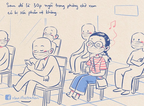 Nhật ký đi tiêm vắc xin của tác giả bộ tranh ‘em bé cách ly’ lại gây sốt - Ảnh 11. Nhật ký đi tiêm vắc xin của tác giả bộ tranh ‘em bé cách ly’ lại gây sốt - Ảnh 11.