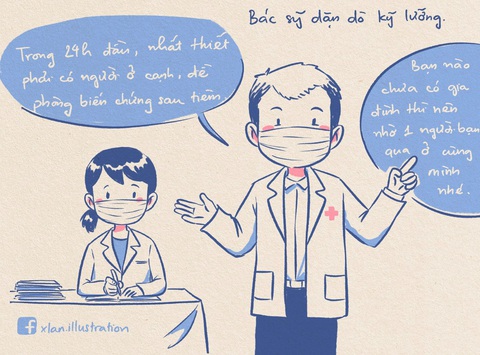 Nhật ký đi tiêm vắc xin của tác giả bộ tranh ‘em bé cách ly’ lại gây sốt - Ảnh 12. Nhật ký đi tiêm vắc xin của tác giả bộ tranh ‘em bé cách ly’ lại gây sốt - Ảnh 12.