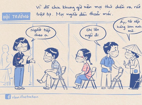 Nhật ký đi tiêm vắc xin của tác giả bộ tranh ‘em bé cách ly’ lại gây sốt - Ảnh 6. Nhật ký đi tiêm vắc xin của tác giả bộ tranh ‘em bé cách ly’ lại gây sốt - Ảnh 6.
