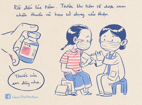 Nhật ký đi tiêm vắc xin của tác giả bộ tranh ‘em bé cách ly’ lại gây sốt - Ảnh 1. Nhật ký đi tiêm vắc xin của tác giả bộ tranh ‘em bé cách ly’ lại gây sốt - Ảnh 1.