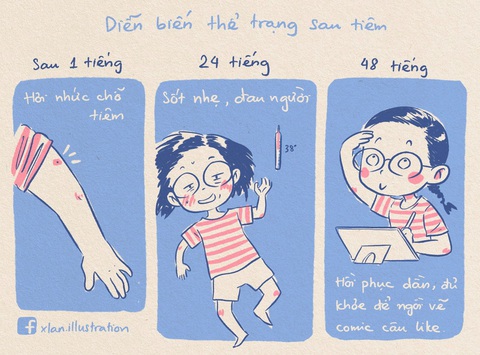 Nhật ký đi tiêm vắc xin của tác giả bộ tranh ‘em bé cách ly’ lại gây sốt - Ảnh 16. Nhật ký đi tiêm vắc xin của tác giả bộ tranh ‘em bé cách ly’ lại gây sốt - Ảnh 16.