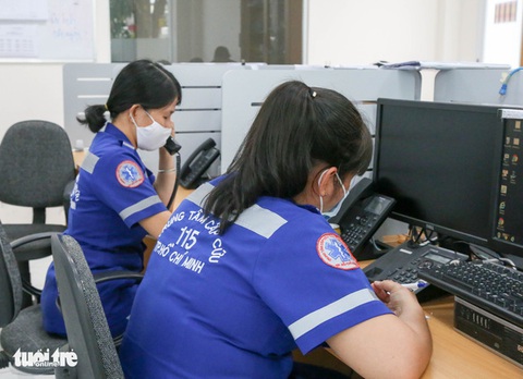 TP.HCM: 89% cuộc gọi 115 đã được đáp ứng - Ảnh 1. TP.HCM: 89% cuộc gọi 115 đã được đáp ứng - Ảnh 1.