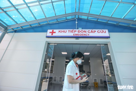 Cận cảnh bệnh viện dã chiến điều trị COVID-19 hiện đại nhất Hà Nội - Ảnh 7. Cận cảnh bệnh viện dã chiến điều trị COVID-19 hiện đại nhất Hà Nội - Ảnh 7.