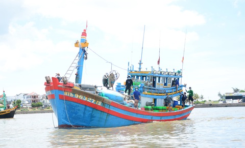 Ngư dân bám trụ lại trên ghe để vươn khơi mùa dịch - Ảnh 1. Ngư dân bám trụ lại trên ghe để vươn khơi mùa dịch - Ảnh 1.