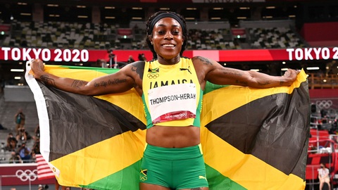 VĐV đoạt 2 HCV Olympic Thompson-Herah bị khóa Instagram vì vi phạm bản quyền Olympic - Ảnh 2. VĐV đoạt 2 HCV Olympic Thompson-Herah bị khóa Instagram vì vi phạm bản quyền Olympic - Ảnh 2.