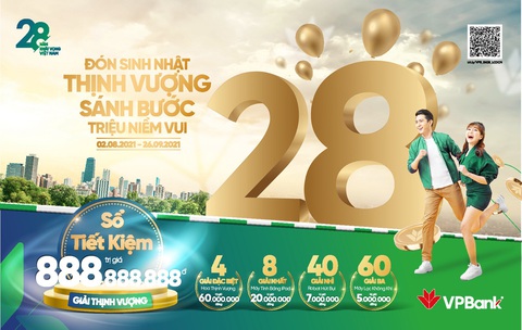 Hàng ngàn quà tặng cho khách hàng dịp sinh nhật VPBank - Ảnh 1. Hàng ngàn quà tặng cho khách hàng dịp sinh nhật VPBank - Ảnh 1.