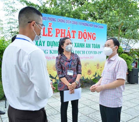 TP Thủ Đức phát động xây dựng vùng xanh không có dịch COVID-19 tại 9 phường - Ảnh 1. TP Thủ Đức phát động xây dựng vùng xanh không có dịch COVID-19 tại 9 phường - Ảnh 1.