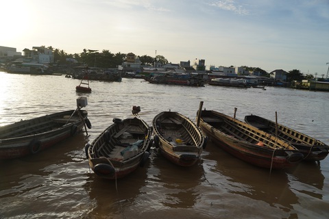 Ngắm chợ nổi lớn nhất miền Tây ngày giãn cách - Ảnh 7. Ngắm chợ nổi lớn nhất miền Tây ngày giãn cách - Ảnh 7.