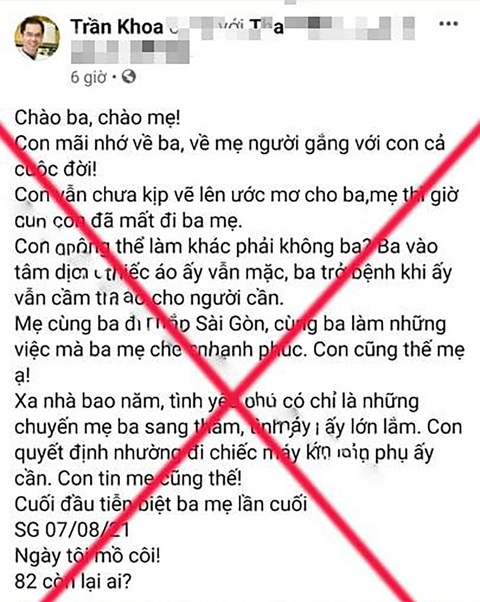 Vụ tin giả bác sĩ rút ống thở người thân cứu sản phụ: Ảnh hưởng uy tín thầy thuốc - Ảnh 1. Vụ tin giả bác sĩ rút ống thở người thân cứu sản phụ: Ảnh hưởng uy tín thầy thuốc - Ảnh 1.