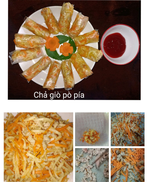 Cơm Ý, chả giò pò pía và thịt băm chiên từ nguyên liệu giản đơn - Ảnh 4. Cơm Ý, chả giò pò pía và thịt băm chiên từ nguyên liệu giản đơn - Ảnh 4.