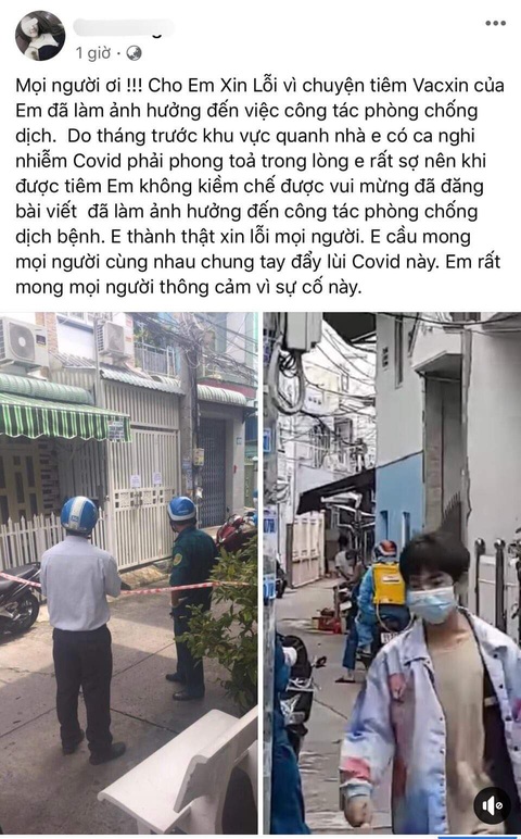Cô gái khoe tiêm 2 mũi vắc xin nhờ xin ông anh không phải người nhà cán bộ phường - Ảnh 1. Cô gái khoe tiêm 2 mũi vắc xin nhờ xin ông anh không phải người nhà cán bộ phường - Ảnh 1.