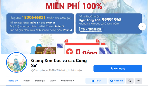Xử phạt chủ trang fanpage Giang Kim Cúc và các Cộng Sự đăng tin sai sự thật - Ảnh 1. Xử phạt chủ trang fanpage Giang Kim Cúc và các Cộng Sự đăng tin sai sự thật - Ảnh 1.