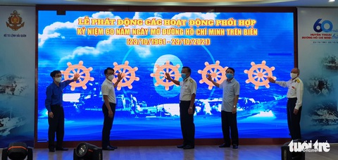 Phát động trực tuyến các hoạt động kỷ niệm 60 năm mở đường Hồ Chí Minh trên biển - Ảnh 1. Phát động trực tuyến các hoạt động kỷ niệm 60 năm mở đường Hồ Chí Minh trên biển - Ảnh 1.