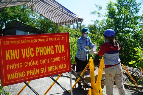 Tiền Giang giãn cách tiếp theo chỉ thị 16 ở ba địa phương thêm 5 ngày - Ảnh 1. Tiền Giang giãn cách tiếp theo chỉ thị 16 ở ba địa phương thêm 5 ngày - Ảnh 1.