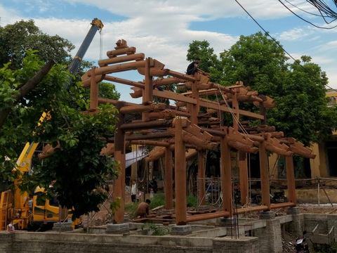 Tu bổ chùa Thổ Hà làm vỡ bia đá cổ 342 năm: Yêu cầu đặt lại vị trí cũ, rà soát toàn bộ - Ảnh 3. Tu bổ chùa Thổ Hà làm vỡ bia đá cổ 342 năm: Yêu cầu đặt lại vị trí cũ, rà soát toàn bộ - Ảnh 3.