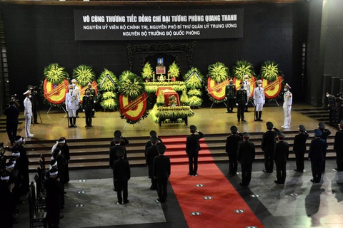 Tổ chức trọng thể lễ tang Đại tướng Phùng Quang Thanh, nguyên Bộ trưởng Bộ Quốc phòng - Ảnh 2. Tổ chức trọng thể lễ tang Đại tướng Phùng Quang Thanh, nguyên Bộ trưởng Bộ Quốc phòng - Ảnh 2.