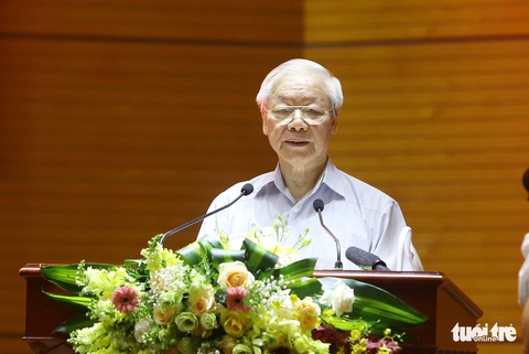 Tổng bí thư: Bất kể ai nếu tham nhũng, tiêu cực đều bị xử lý nghiêm minh - Ảnh 1. Tổng bí thư: Bất kể ai nếu tham nhũng, tiêu cực đều bị xử lý nghiêm minh - Ảnh 1.
