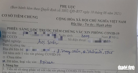 Yêu cầu ngừng: Tiêm vắc xin cho người dưới 18 tuổi, kết hợp vắc xin không theo hướng dẫn - Ảnh 1. Yêu cầu ngừng: Tiêm vắc xin cho người dưới 18 tuổi, kết hợp vắc xin không theo hướng dẫn - Ảnh 1.