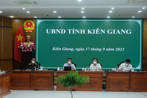Làm việc với Phó thủ tướng: Kiên Giang phấn đấu đến 25-9 kiểm soát dịch COVID-19 - Ảnh 1. Làm việc với Phó thủ tướng: Kiên Giang phấn đấu đến 25-9 kiểm soát dịch COVID-19 - Ảnh 1.