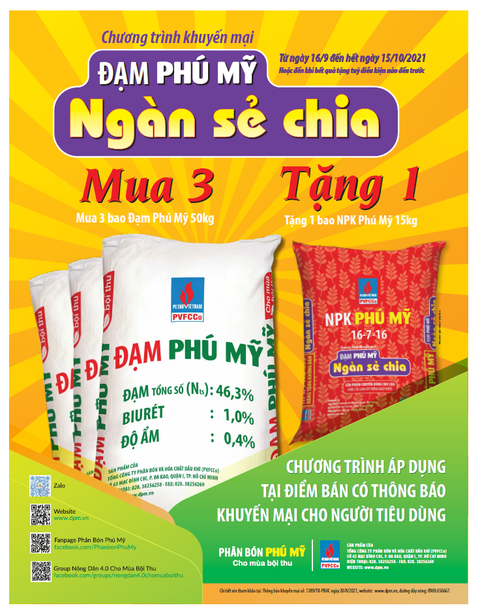 Đạm Phú Mỹ - Ngàn sẻ chia - Hơn 3.000 tấn phân bón tặng bà con nông dân - Ảnh 1. Đạm Phú Mỹ - Ngàn sẻ chia - Hơn 3.000 tấn phân bón tặng bà con nông dân - Ảnh 1.