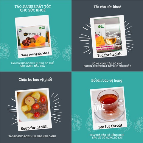 Táo đỏ khô Jujube Hàn Quốc chính hãng ngon và bổ dưỡng - Ảnh 4. Táo đỏ khô Jujube Hàn Quốc chính hãng ngon và bổ dưỡng - Ảnh 4.