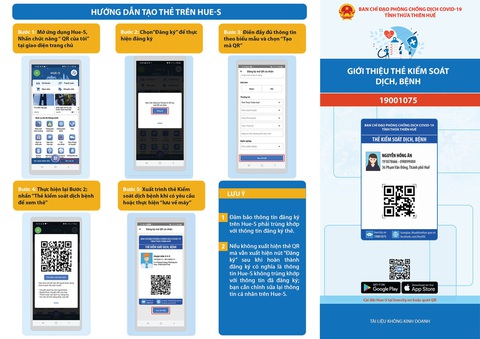 Huế cấp cho mỗi người dân một Thẻ kiểm soát dịch bệnh qua mã QR code - Ảnh 1. Huế cấp cho mỗi người dân một Thẻ kiểm soát dịch bệnh qua mã QR code - Ảnh 1.