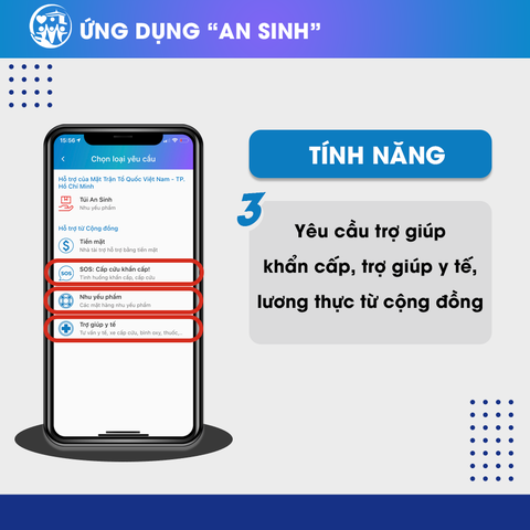 TP.HCM: Ra mắt ứng dụng An sinh tiếp nhận yêu cầu hỗ trợ xe cấp cứu, thuốc men, nhu yếu phẩm... - Ảnh 5. TP.HCM: Ra mắt ứng dụng An sinh tiếp nhận yêu cầu hỗ trợ xe cấp cứu, thuốc men, nhu yếu phẩm... - Ảnh 5.