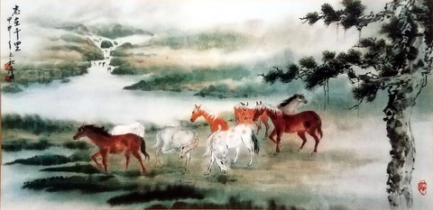 Họa sĩ thủy mặc Trương Hán Minh qua đời - Ảnh 3. Họa sĩ thủy mặc Trương Hán Minh qua đời - Ảnh 3.