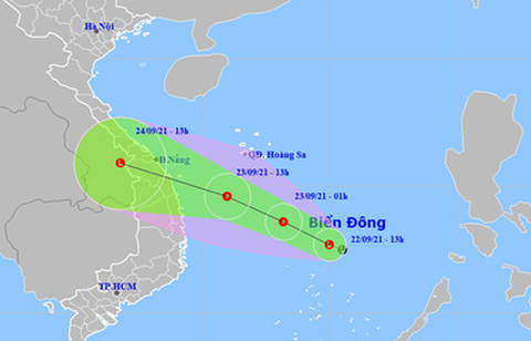 Vùng áp thấp trên Biển Đông tăng cấp, hướng nhanh vào bờ biển Đà Nẵng, Bình Định - Ảnh 1. Vùng áp thấp trên Biển Đông tăng cấp, hướng nhanh vào bờ biển Đà Nẵng, Bình Định - Ảnh 1.