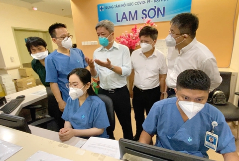Trung tâm hồi sức tích cực người bệnh COVID-19 chuẩn bị bình thường mới - Ảnh 1. Trung tâm hồi sức tích cực người bệnh COVID-19 chuẩn bị bình thường mới - Ảnh 1.
