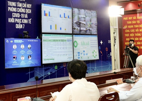Quận 7 ra mắt trung tâm công nghệ phục vụ chống dịch COVID-19 và phục hồi kinh tế - Ảnh 4. Quận 7 ra mắt trung tâm công nghệ phục vụ chống dịch COVID-19 và phục hồi kinh tế - Ảnh 4.