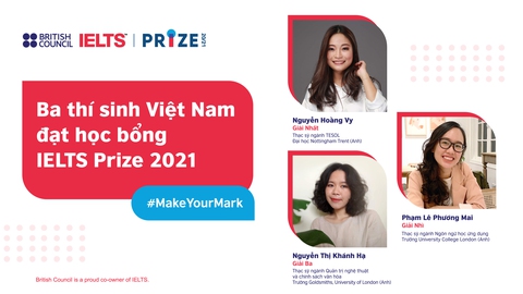 3 cô gái Việt Nam nhận học bổng IELTS Prize 2021 - Ảnh 1. 3 cô gái Việt Nam nhận học bổng IELTS Prize 2021 - Ảnh 1.