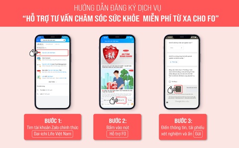 Dai-ichi Life Việt Nam hỗ trợ tư vấn sức khỏe miễn phí từ xa cho F0 - Ảnh 1. Dai-ichi Life Việt Nam hỗ trợ tư vấn sức khỏe miễn phí từ xa cho F0 - Ảnh 1.