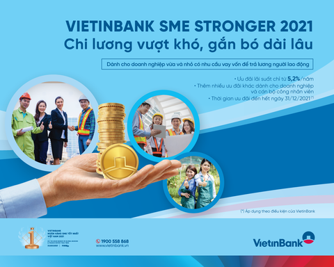 Hỗ trợ doanh nghiệp trả lương, VietinBank giảm lãi vay tới 0,3% - Ảnh 1. Hỗ trợ doanh nghiệp trả lương, VietinBank giảm lãi vay tới 0,3% - Ảnh 1.