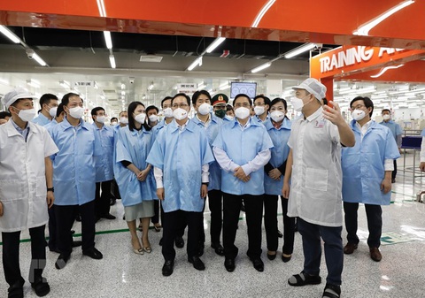 Thủ tướng thăm Nhà máy Samsung Electronics Việt Nam Thái Nguyên - Ảnh 6. Thủ tướng thăm Nhà máy Samsung Electronics Việt Nam Thái Nguyên - Ảnh 6.